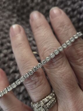Swarovski Crystal Slider Tennis Bracelet